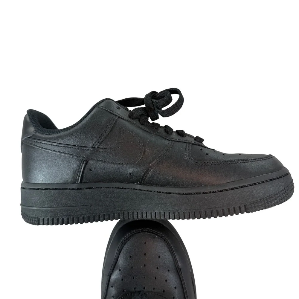 Nike Air Force 1‎ Low Triple Black Leather Sneakers Women's 7.5 AF1
